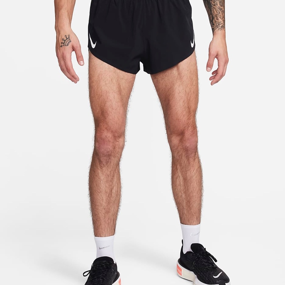 Nike AeroSwift Dri-Fit ADV Brief Lining Running Shorts Mens sz Large Black